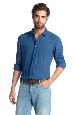 Slim fit casual shirt with a Kent collar 'Cliff'