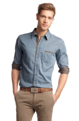 Chemise d&eacute;tente &agrave; col Kent, Cieloebu