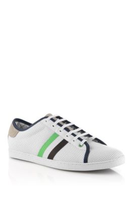 Sneaker in perforated calfskin leather 'Micks'