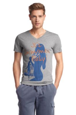 T-Shirt &acute;Tullo 1` mit V-Ausschnitt