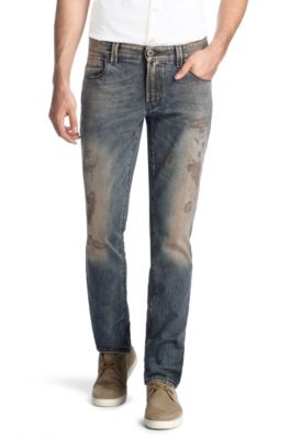 Distressed cotton jeans 'Orange63 ego'