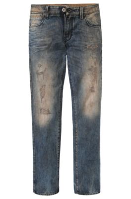 Destroyed-Jeans &acute;Orange63 ego` aus Baumwolle