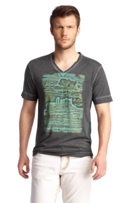 V-neck T-shirt 'Taragon 1'
