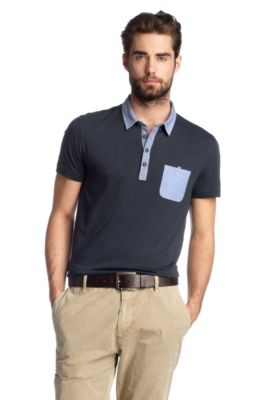 Polo shirt with a button-down collar 'Patchaman'