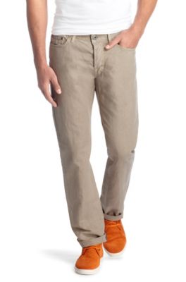 Blended linen cast denim 'Orange25 coloured'