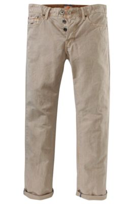 Cast Denim &acute;Orange25 coloured` aus Leinen-Mix