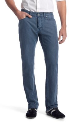 Blended linen cast denim 'Orange25 coloured'