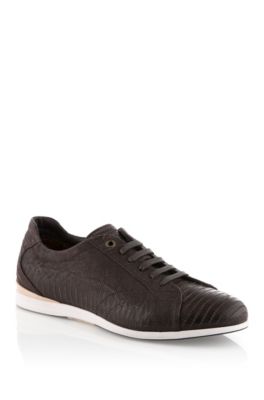 Sneaker &acute;Lavion` aus bedrucktem Kalbsleder