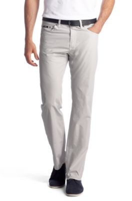 Chino-style trousers in pure cotton 'Maine-10'