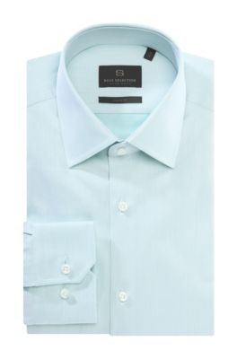 Shaped fit cotton business shirt 'Thob'