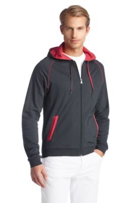 Regular fit sweatshirt jacket 'Jacket-Hooded BM'