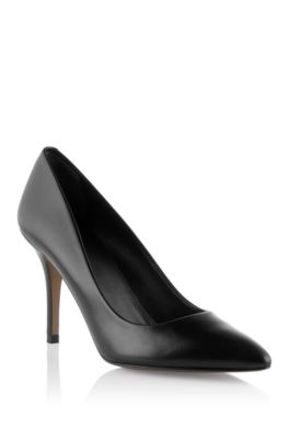 Pumps &acute;Nabylon` aus gl&auml;nzendem Kalbsleder