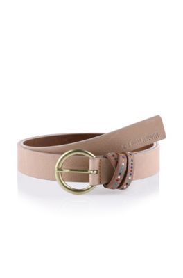 Leather belt with a pin buckle 'Vjolet'