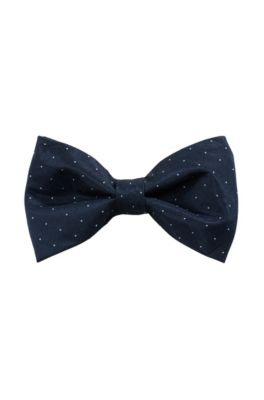Strik &acute;Big bow tie` van een zijdemix, van HUGO