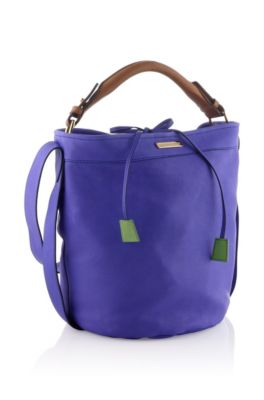 Washed leather handbag 'Romie'