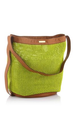 Shoulder bag in synthetic straw 'Rayen'