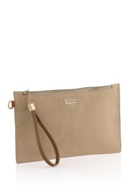 Suede makeup bag 'Clerisse'