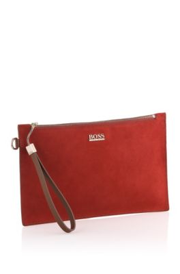 Suede makeup bag 'Clerisse'
