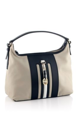 Hobo bag with a logo charm 'Haylee'