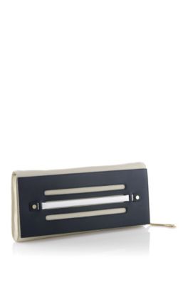 Leather clutch bag 'Halina'