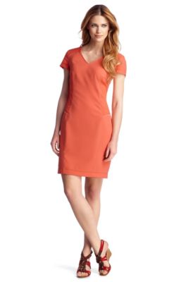 Short sleeve sheath dress 'Ahiroko-W'