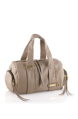 Top handle bag made of lamb leather 'Magdi'