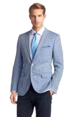 Pure linen tailored business jacket 'The Keys10'