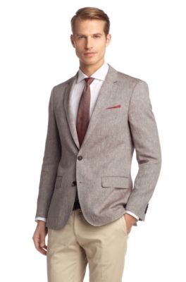 Pure linen tailored jacket 'Hutch2'