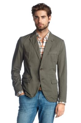Casual, tailored jacket with a notch lapel