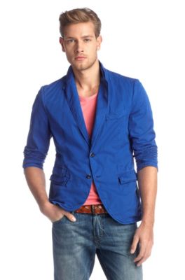 Veston casual dot&eacute; d'un revers tombant, Benne8-D