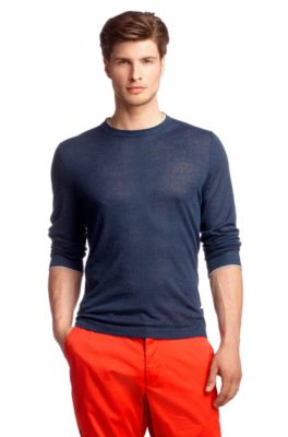 Regular Fit sweater in blended linen 'Franz'