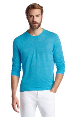 Regular-Fit Pullover &acute;Franz` mit Leinen