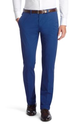 Pure cotton gabardine trousers 'Shadow7-W'