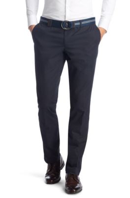 Regular fit trousers with belt 'Stanino4-W'