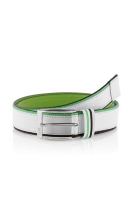 Embossed leather belt 'Tomsio'