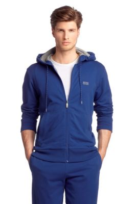 Sweatshirt-Jacke &acute;Saggy` aus reiner Baumwolle
