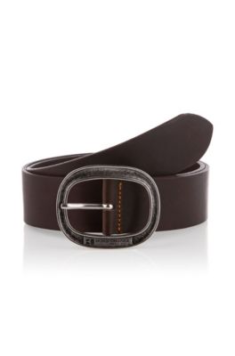 Belt with oval pin buckle 'Jeffrio'