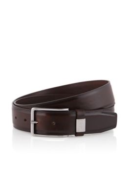 Brushed leather belt 'Suello'