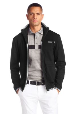 Sweatshirt jacket with a band collar 'Skoot'