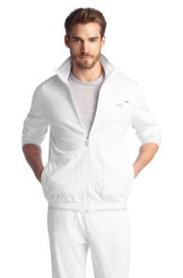Sweatshirt jacket with a band collar 'Skoot'