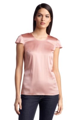 Wing sleeve silk top 'Idela3'