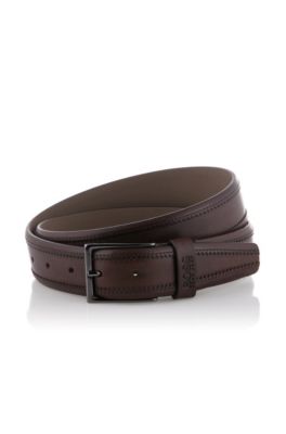 Brushed leather belt 'Cerolf'