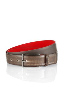Leather belt with pin buckle 'Gereon-F'