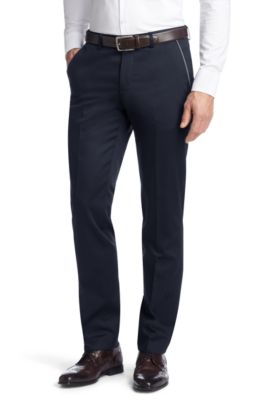 Suit trousers with contrasting piping 'Genevo'