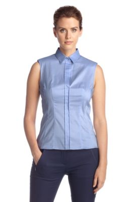 Sleeveless blouse in a fitted cut 'Bashiva'