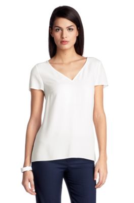 Bluse &acute;Ipelisa` mit V-Ausschnitt