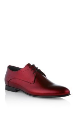 Schn&uuml;rschuh &acute;Eviano` aus bedrucktem Leder