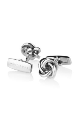 Boutons de manchettes plaqu&eacute; argent, Yonn