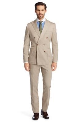 Abito Slim-Fit 'Nickson/Knox' in cotone Pima, Beige