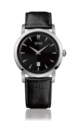 Men's watch with leather strap 'HB 1013'